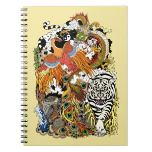 Carnet quatre animaux célestes
