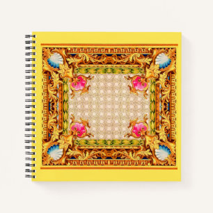 Carnet quatre coins Baroque