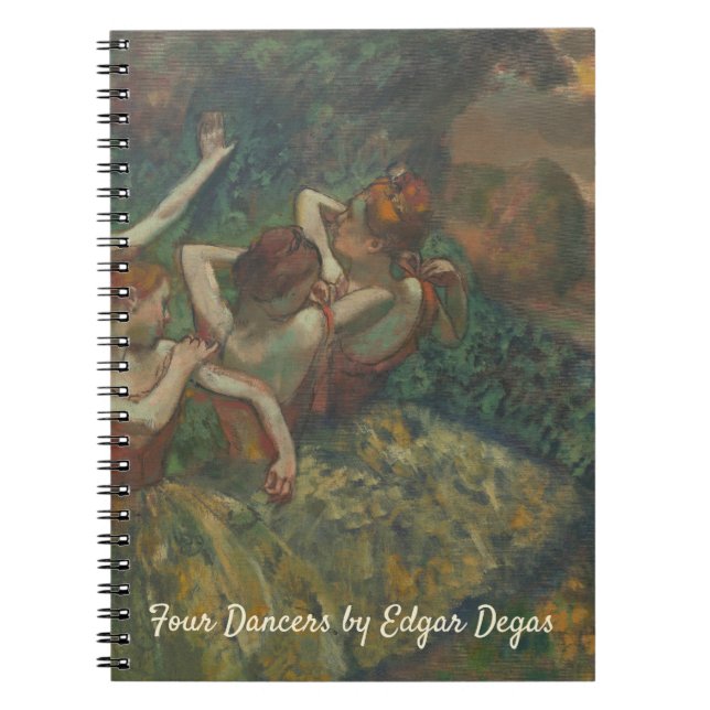 Carnet Quatre Danseuses d'Edgar Degas, Ballet Fine Art (Devant)