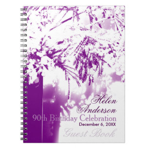 Carnet quatre-vingt-dixième GuestBook de bouquet de fleu