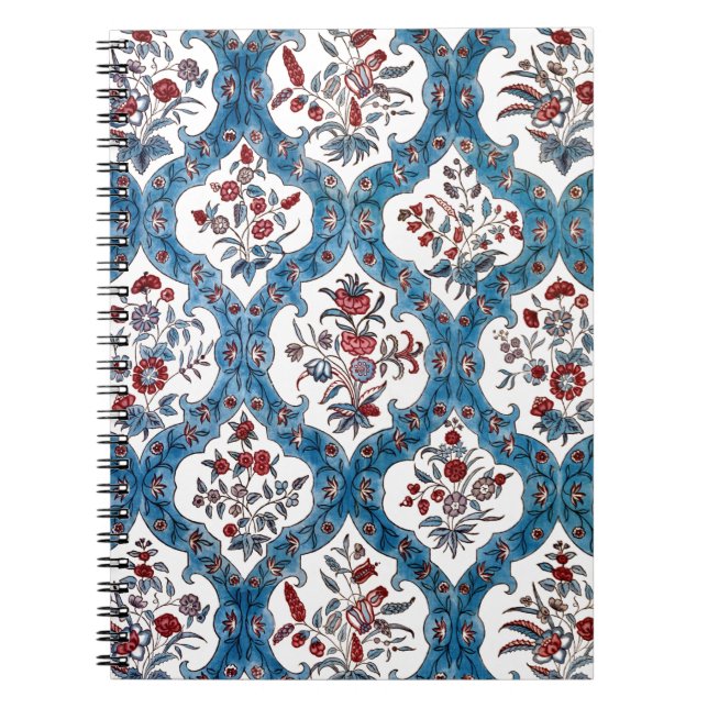 Carnet Quatrefoil coloré bohème floral (Devant)