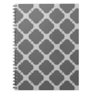 Carnet Quatrefoil dans les tons gris