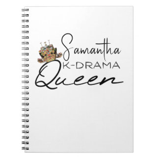 Carnet Queen K-Drama avec couronne coréenne note personna