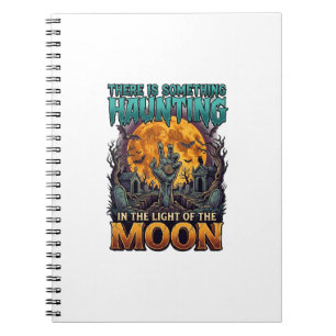 Carnet Quelque chose hantant lune Halloween Zombie Main G