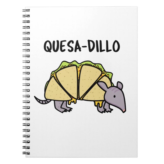 Carnet Quesa-Dillo Blague drôle de Quesadilla (Devant)