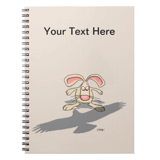 Carnet Qu'est-ce que...? Dessin animé de lapin (Devant)