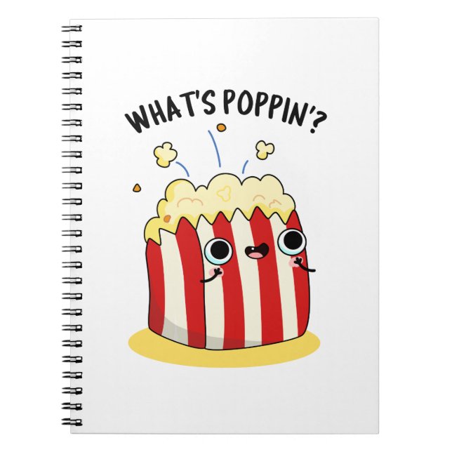 Carnet Qu'est-ce qui Pète Blague Popcorn Drôle  (Devant)