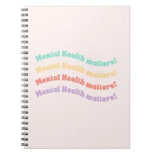 Carnet Questions de santé mentale   Wavy Retro Peach Cand