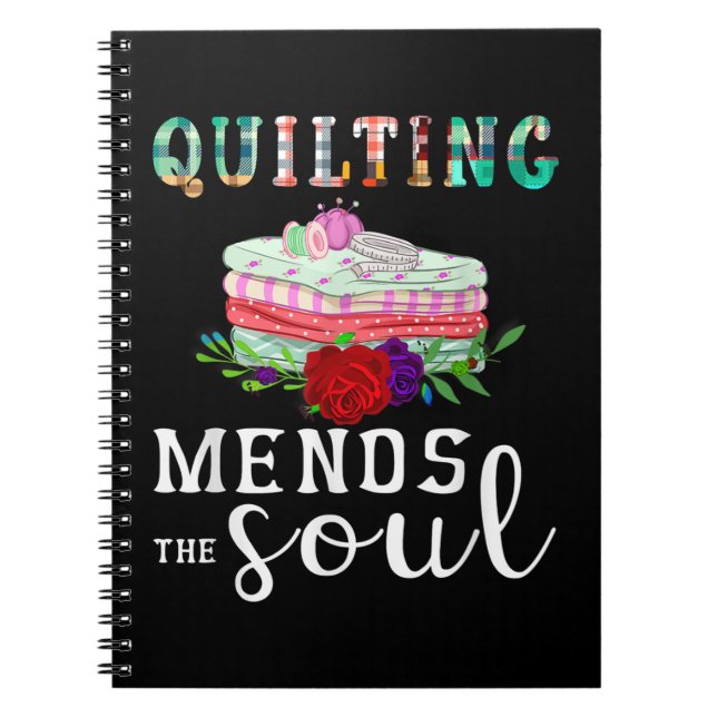 Carnet Quilting Mend Soul Quilter Cadeau | Amateurs de pl (Devant)