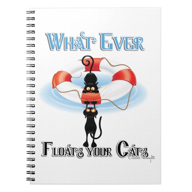 Carnet Quoi de neuf flotte vos chats (Devant)