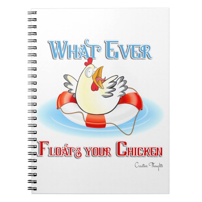 Carnet Quoi qu'il Flotte votre poulet 2 (Devant)
