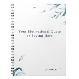 Carnet Quote d'aquarelle Inspiration personnalisée N