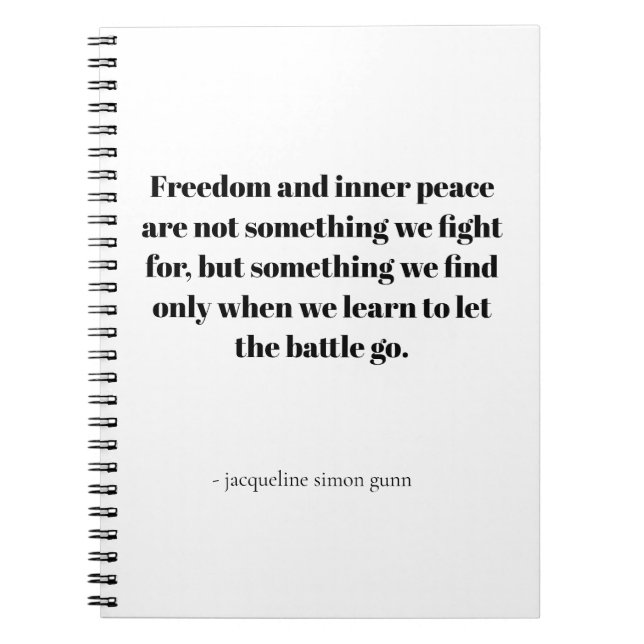 Carnet Quotes about inner peace (Devant)