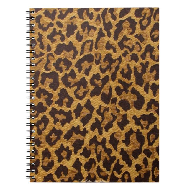 Carnet RAB Rockabilly Imprimé Léopard Marron Or (Devant)
