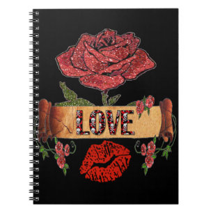 Carnet RAB Rockabilly Roses, Love & Lipstick