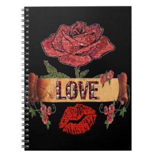 Carnet RAB Rockabilly Roses, Love & Lipstick