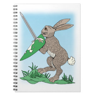 Carnet Rabbit de guerrier médiéval