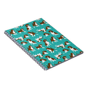 Carnet race de chien beagle - turquoise