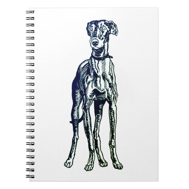 Carnet race Greyhound anglaise (Devant)