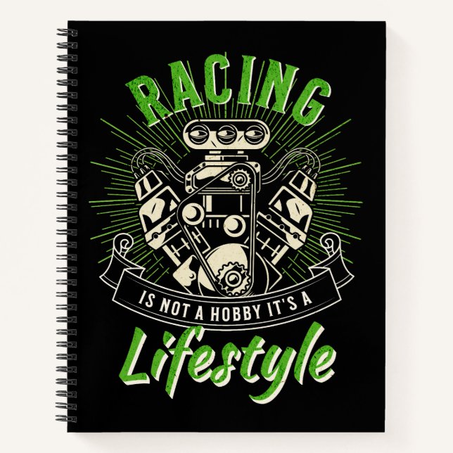Carnet Racing is not A Hobby It's A Lifestyle (Devant)