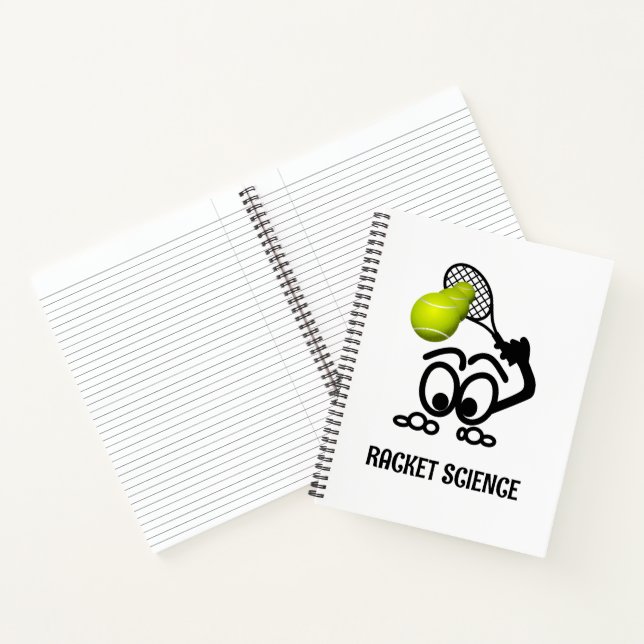 Carnet Racket Science Drôle joueur de tennis (Intérieur)