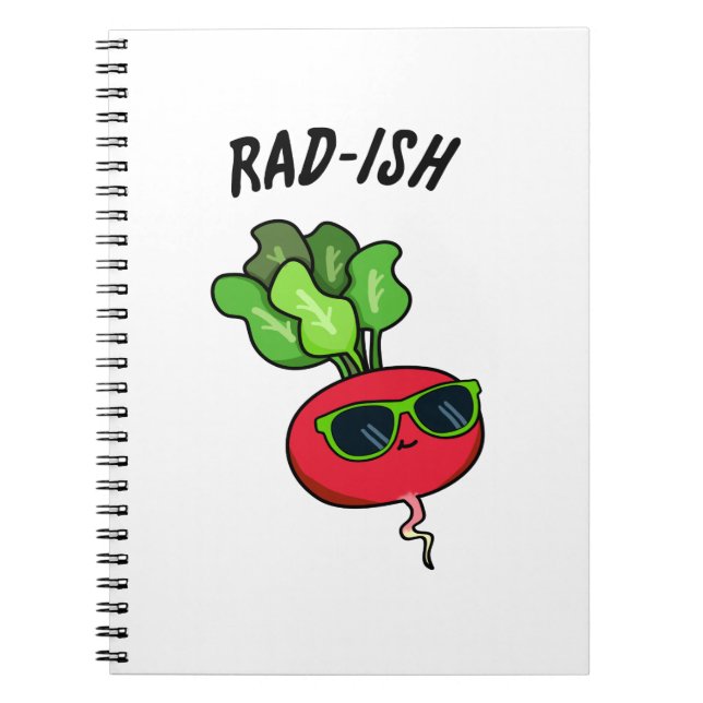 Carnet Rad ish Funny Veggie Radish Pun (Devant)