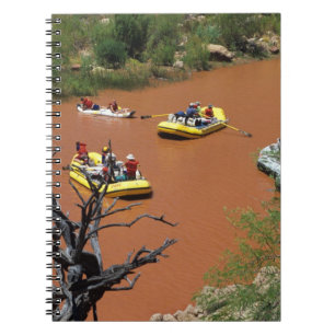 Carnet Radeaux à rames entrent dans la rivière Colorado