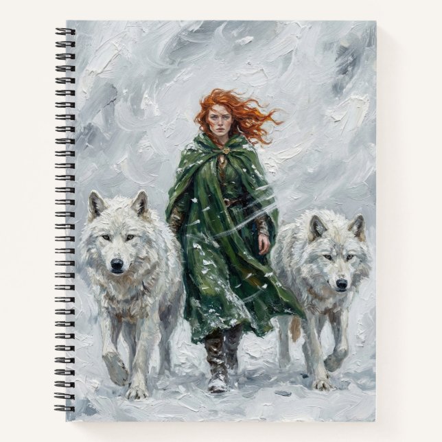 Carnet Radiant Peace Dove Lantern Imbolc Snowdrops Art (Devant)