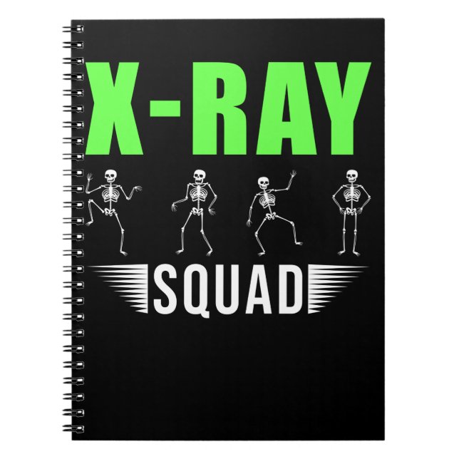 Carnet Radiologie Xray Skeletons Funny Radiologiste Squad (Devant)