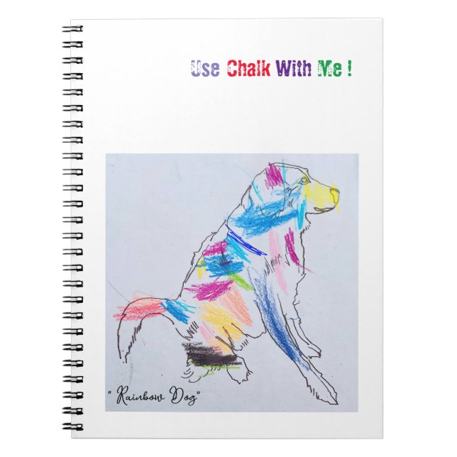 carnet "Rainbow Dog Chalk" (Devant)