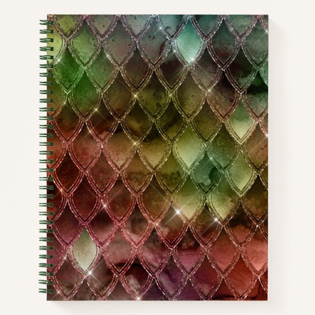Carnet Rainbow Dragon Scales Texture (Devant)