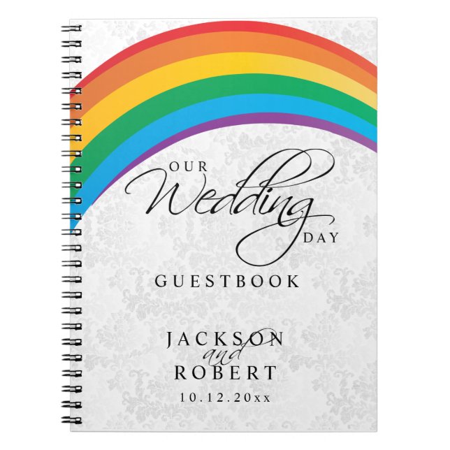 Carnet Rainbow Gay - Our Wedding Day - Guestbook (Devant)