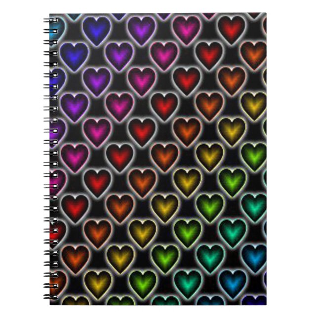 Carnet Rainbow Hearts (Devant)