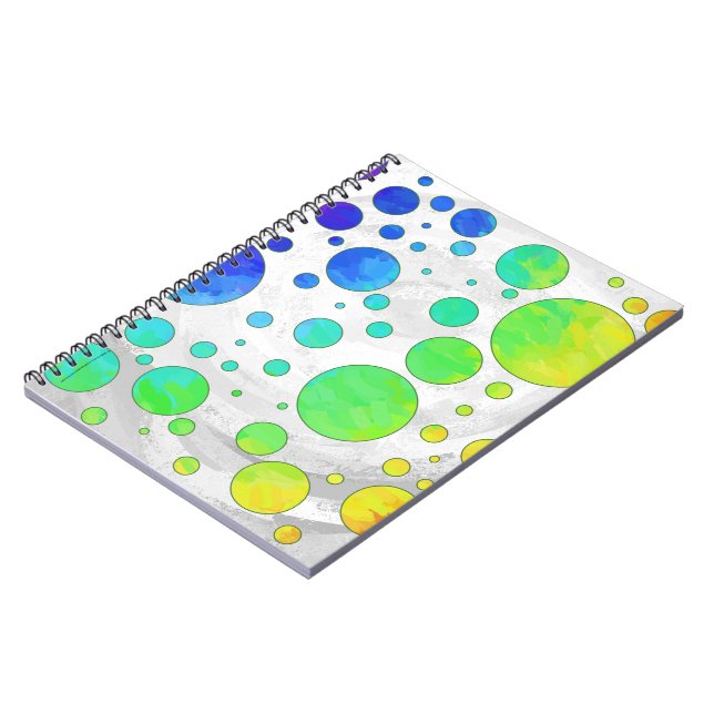 Carnet Rainbow Icy Polka Dot Pattern (Côté gauche)