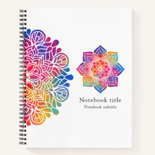 Carnet Rainbow Mandala Indian
