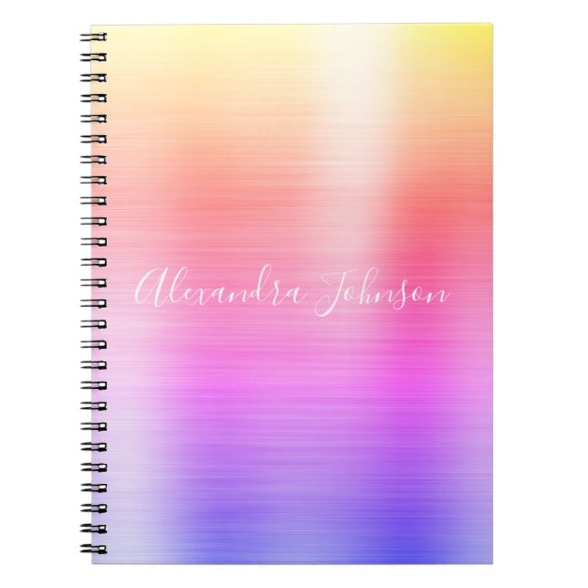Carnet Rainbow Pastel Foil Professional Girl (Devant)