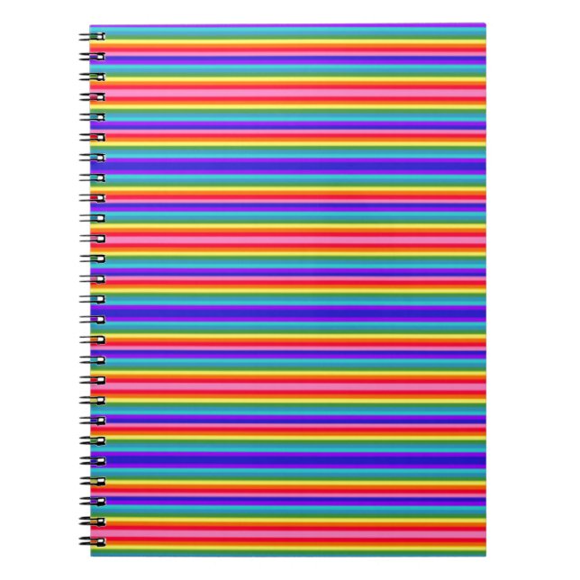 Carnet Rainbow Stripes (Devant)