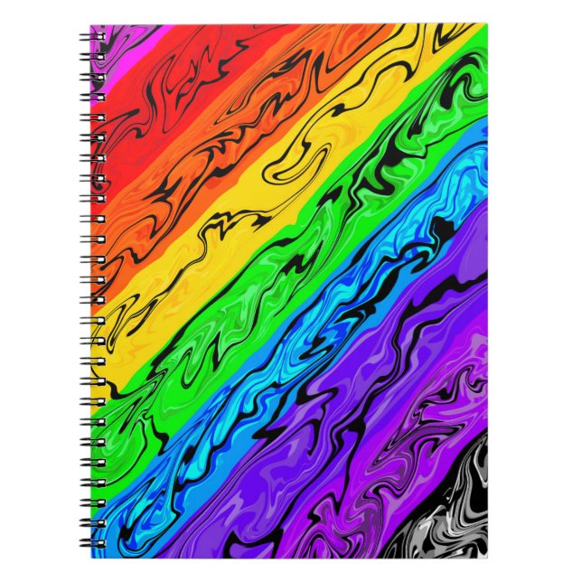 Carnet Rainbow Swirls (Devant)