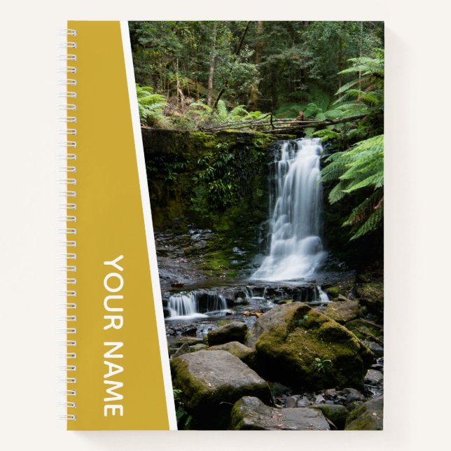 Carnet Rainforest Waterfalls Nature, Australie, Or (Devant)