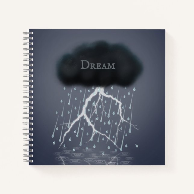 Carnet Rainstorm in Surreal Dream World Personnalisé (Devant)