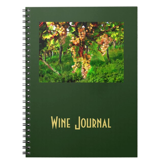 Carnet Raisins accrochants sur les vignes (Devant)