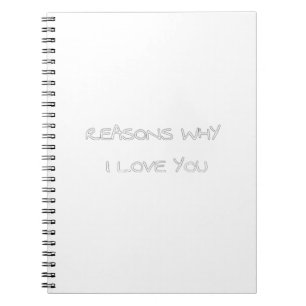 Carnet Raisons pour lesquelles je t'aime