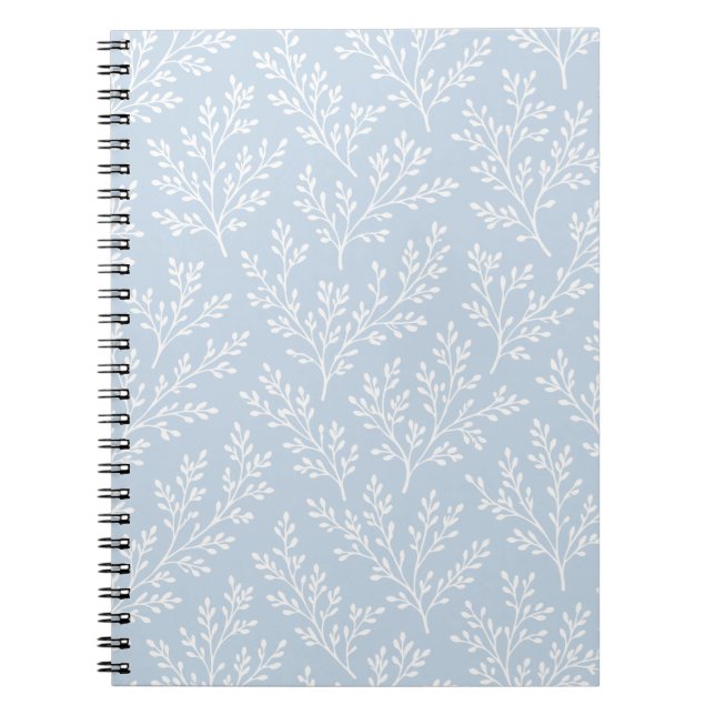 Carnet Rameaux de forêt neutres - Bleu poussiéreux (Devant)