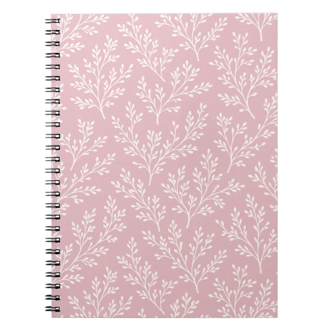 Carnet Rameaux de forêt neutres - Rose apaisé (Devant)