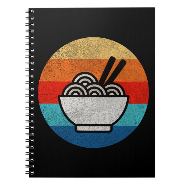 Carnet Ramen de style rétro (Devant)