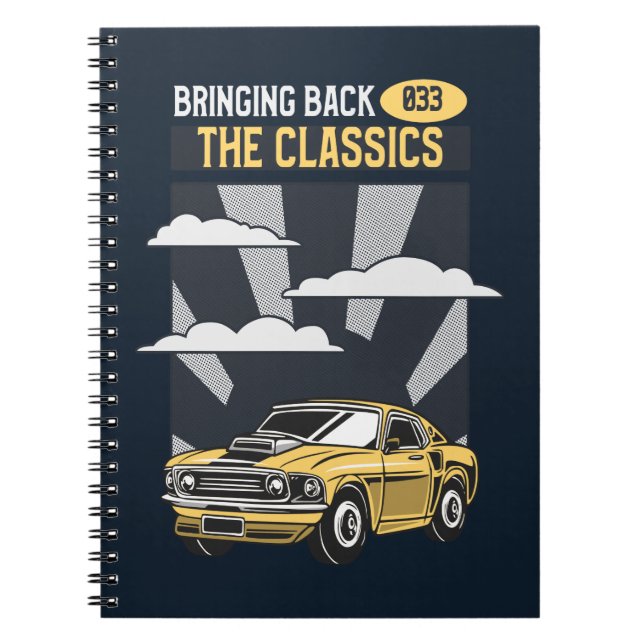 Carnet Ramenez la voiture classique Retro Muscle (Devant)