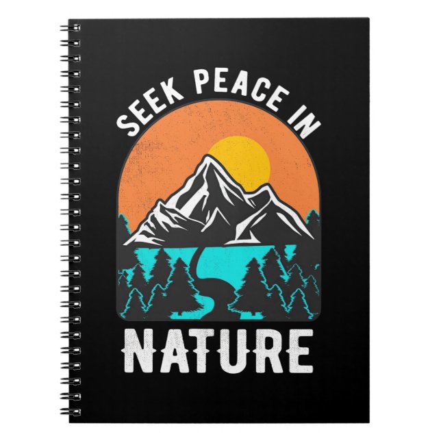 Carnet Randonnée Cherche La Paix Dans La Nature (Devant)