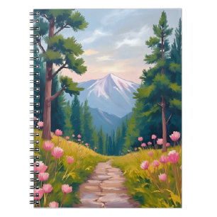 Carnet Randonnée en montagne Paysage floral de la natur