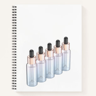Carnet Rangée de bouteilles en verre