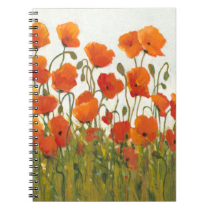 Carnet Rangées des pavots I